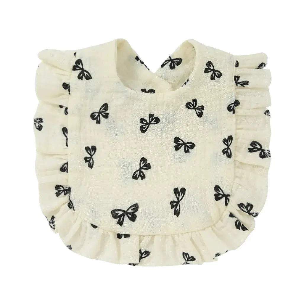 2025 New Baby Feeding Drool Bib Ruffle Floral Infants Lace Saliva Towel Soft Cotton Burp Cloth For Newborn Toddler Kids Bibs Nova Trendz