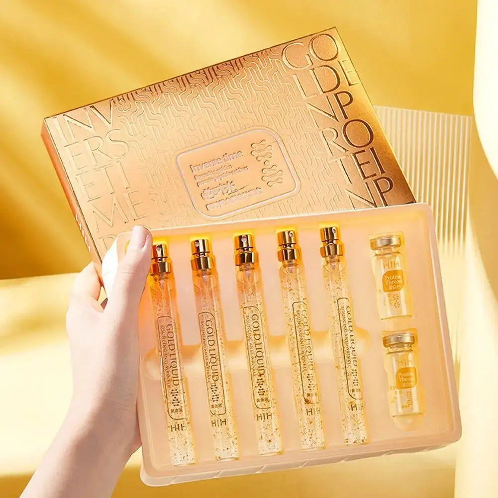 Korea 24k Care Serum Active Collagen Silk Care Lifting Firming Set Hyaluronan Silk Line Moisturizing Essence Firming Skin Care Nova Trendz