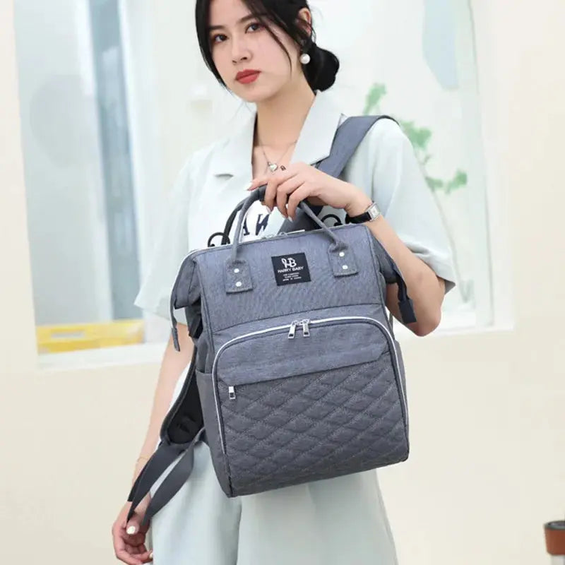Multi-functional Mummy  Shoulder Storage Bag Out Fashion Mother USB Port Bag Large Capacity Backpack Baby Stroller Hanging Bag Nova Trendz