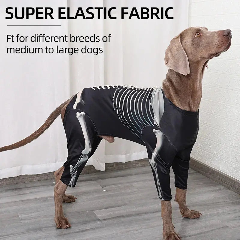 Dogs Skeleton Pattern Clothes Dog Halloween Cosplay Costume Halloween Bone Hoody Sweater Large Dog Jumpsuit Suit S-XXXL - Nova Trendz