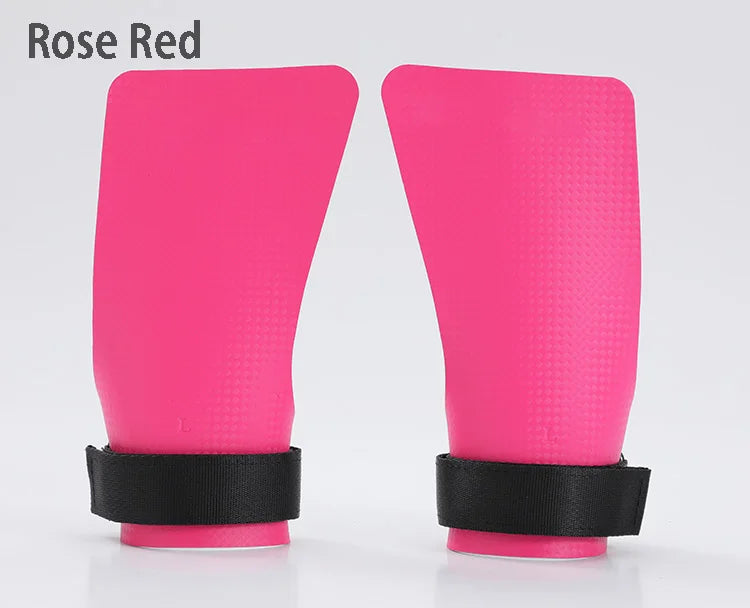 A Pair of Carbon No Finger Hole Hand Grips for Crossfit Pull Ups Cross Training Kettlebell Gymnastics Workout Palm Protector
