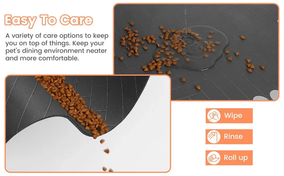 Pet Feeding Mat-Absorbent Pet Placemat for Food and Water Bowl, with Waterproof Rubber Backing, Quick Dry Water Mat for Dog Cat - Nova Trendz