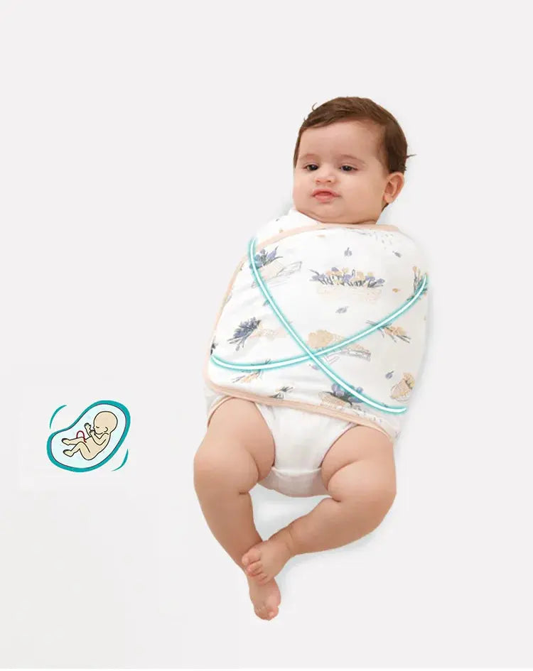 Baby Swaddle Blanket 0-6 Months Strap Protect Belly Baby Sleeping Blanket Wrap for New Born Thin-style for Summer - Nova Trendz