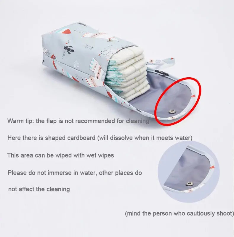 Baby Diaper Bag Waterproof Wet Dry Pack Mummy Storage Pouch Nappy Organizer Insert Tote Purse Travel Stroller Carry Bag Nova Trendz