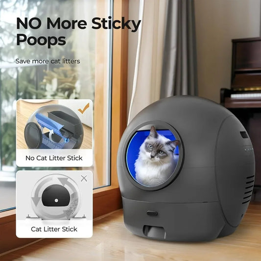 Self-Cleaning Extra Large Automatic Cat Litter Box – APP Control, Safe Alert & Smart Health Monitor