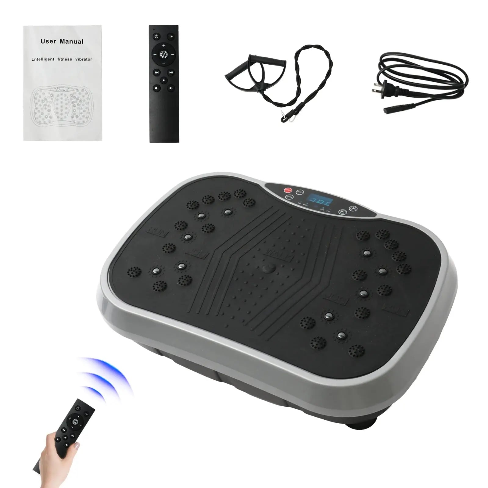 Vibration Plate Exercise Machine Fat-Burning Home Fitness Fat Slinger Shaping Whole Body Workout Portable Fitness Equipment Nova Trendz