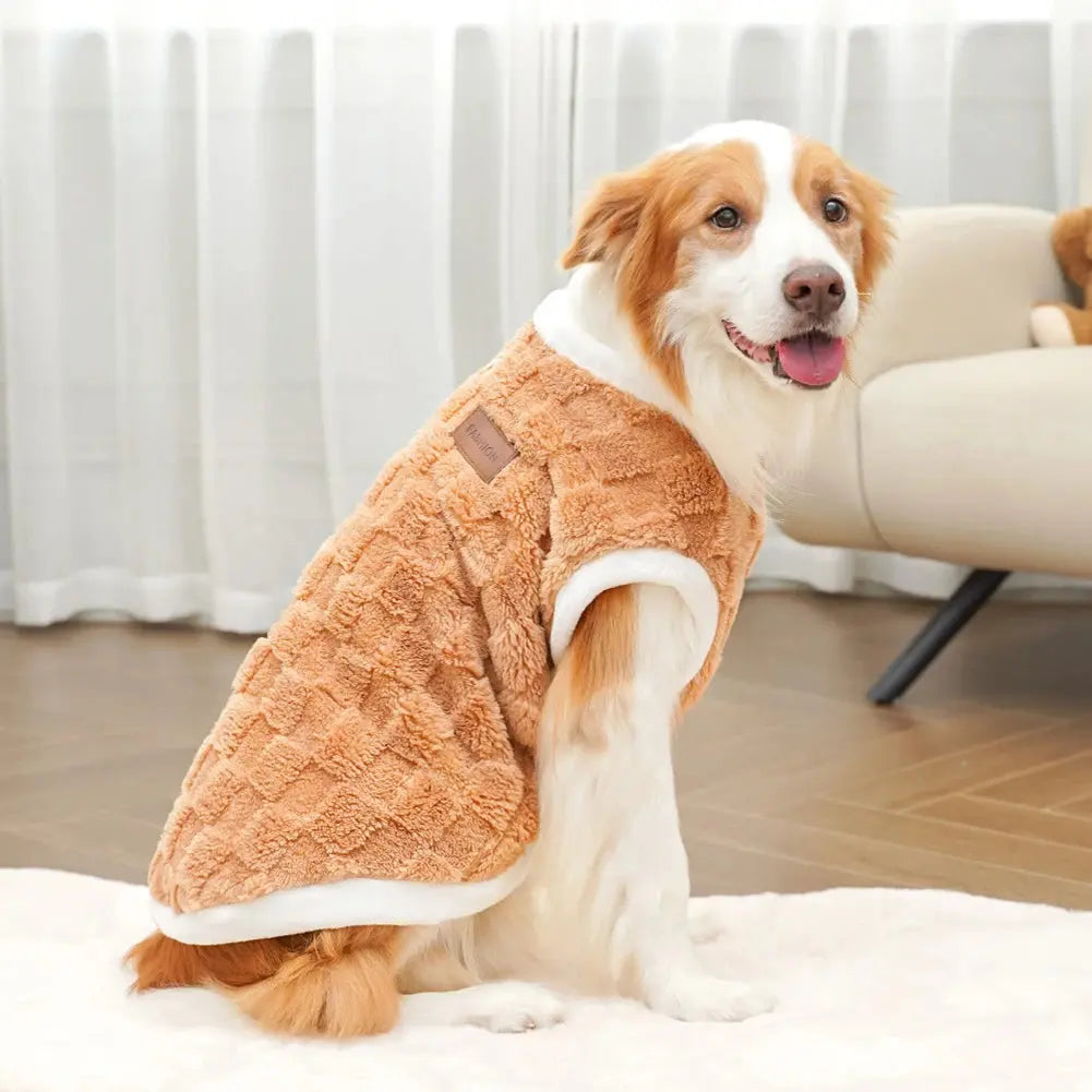 Big Dogs Clothes Winter Warm Sweater S-6XL Size Pet Clothing Golden Retriever Dog Coats Sweatshirt Pets Puppy Pullover Vest - Nova Trendz