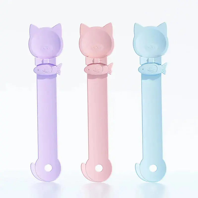 1/3PCS Cat Strip Feeder Spoon Long Handle Lickable Wet Food Feeder for Cats Pet Meat Mud Food Squeeze Dispense Spoon Pet Supplie - Nova Trendz