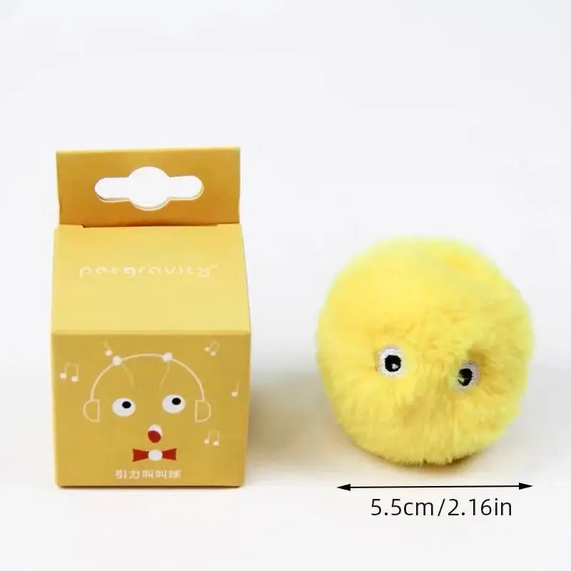 Interactive Ball Smart Cat Toys Plush Electric Catnip Training Toy Kitten Touch Sounding Pet Product Squeak Toy Ball - Nova Trendz