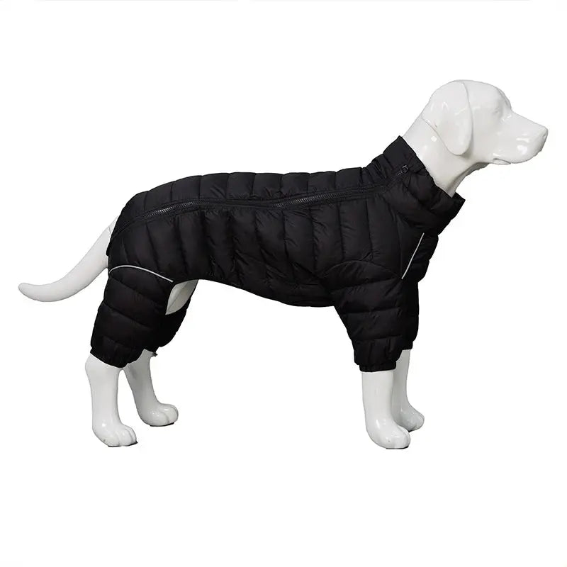 Dog Thicken Cotton-padded Coat Pet Warm Down Jacket Windproof 4 Legs Pet Outfit Winter Greyhound Husky Corgi Chihuahua Clothes - Nova Trendz