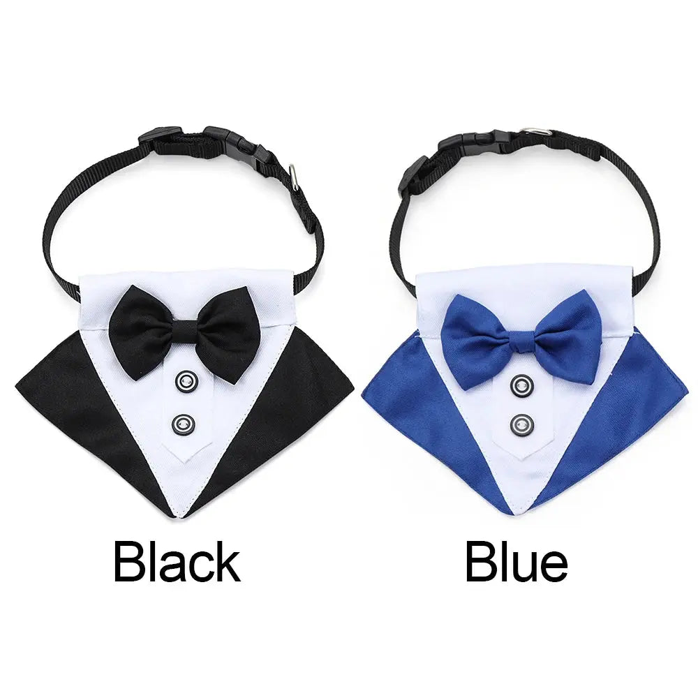 For Large and Medium Dogs Tuxedo Dog Suit and Bandana Set Dogs Tuxedo Suit Dog Prince Bow Tie Shirt Formal Dog Weeding Attire Nova Trendz