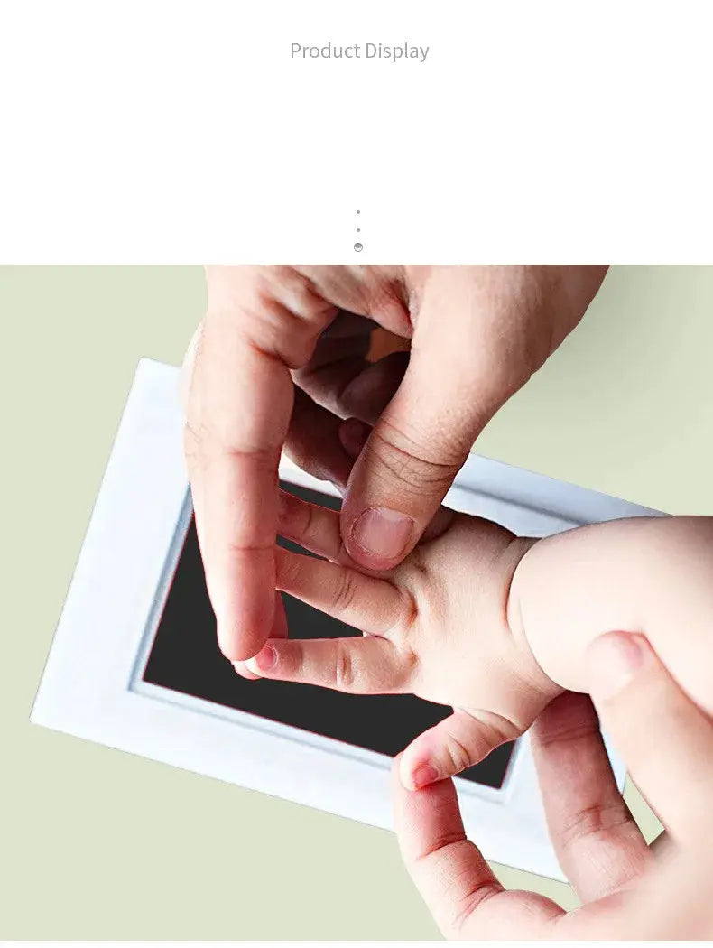 Newborn Baby DIY Hand And Footprint Kit Ink Pads Photo Frame Handprint Toddlers Souvenir Accessories Safe Clean Baby Shower Gift Nova Trendz
