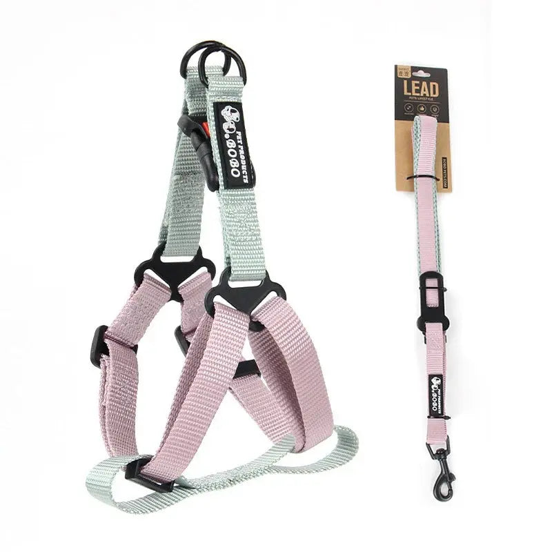 Adjustable Pet Harness for Small Medium Dogs Nylon Dog Harness Leash Set Puppy Harness Dog Accessories - Nova Trendz