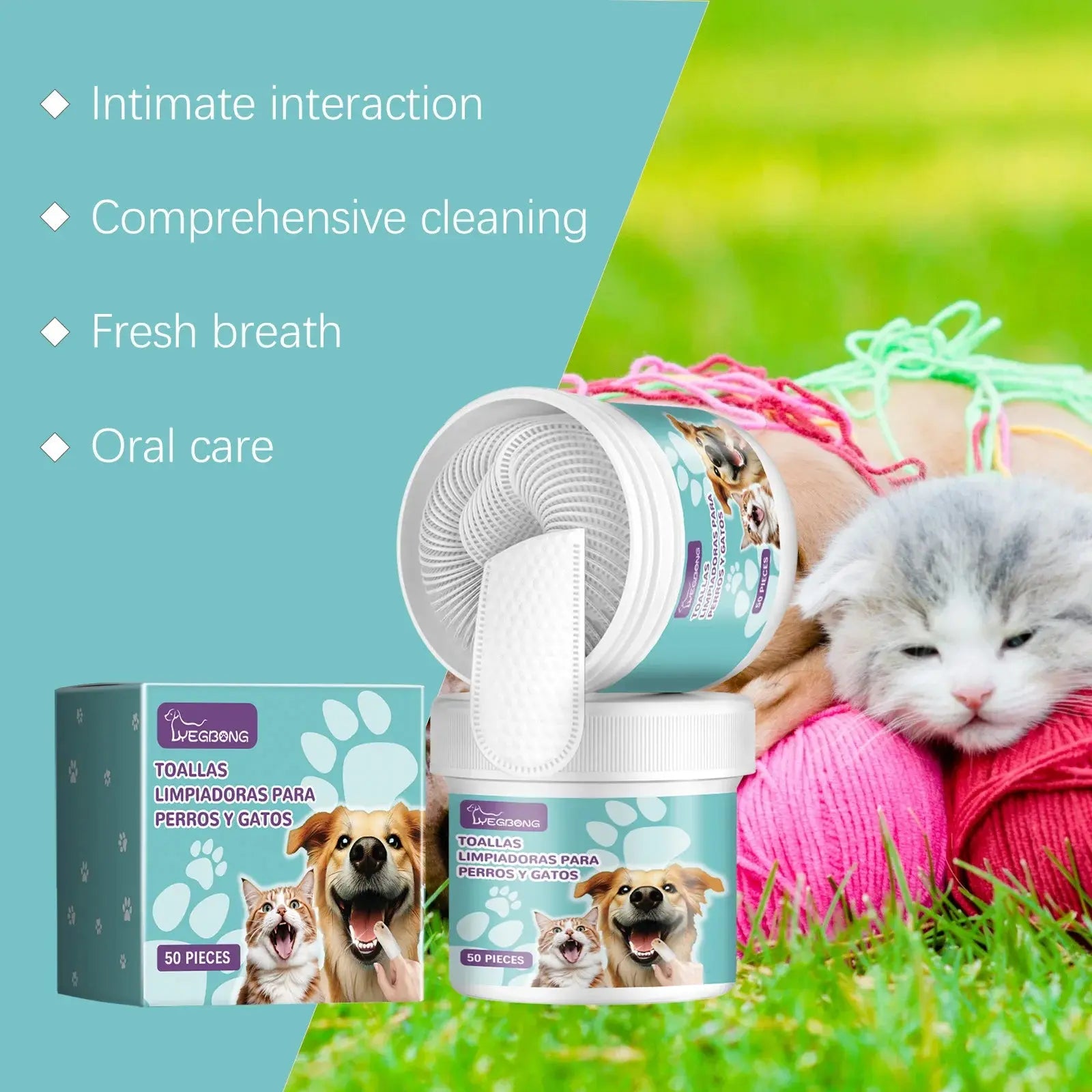 Disposable Pet Teeth Finger Cots Super Soft Tartar Removal Puppy Cat Dog Oral Care Toothbrush Cochlear Cleaning Finger Cover - Nova Trendz
