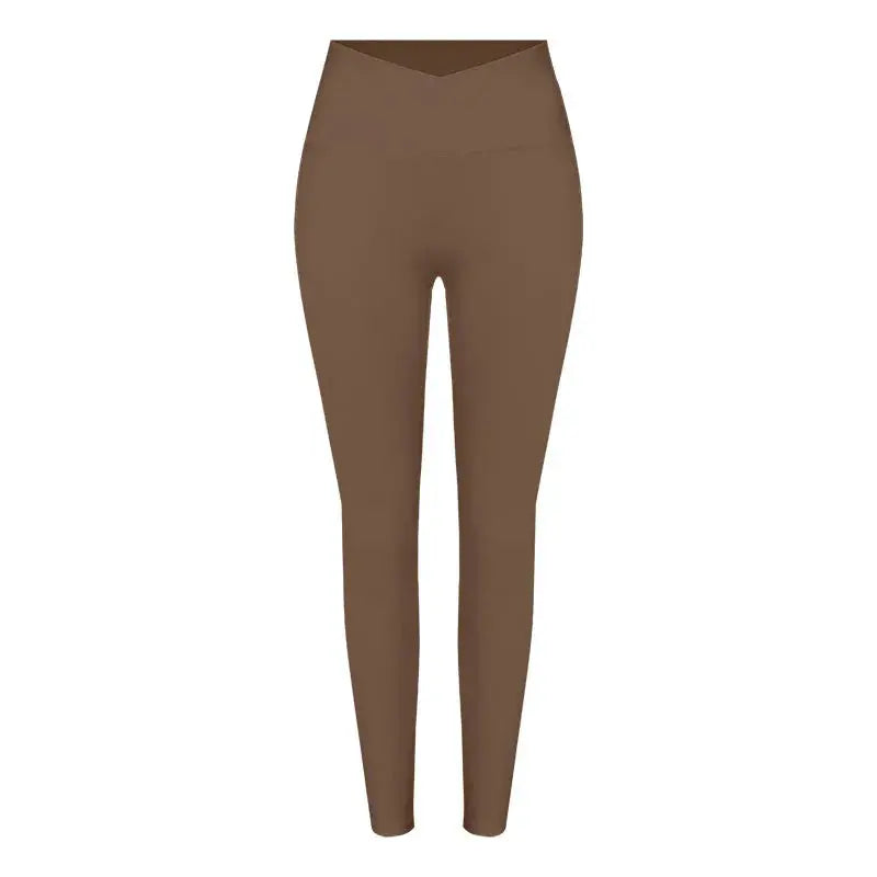 Women's Fake Two-Piece Sports Long Sleeve Halter Neck Pilates Yoga Shirt Slim Fit Fitness Sports Top Leggings Workout Tights - Nova Trendz