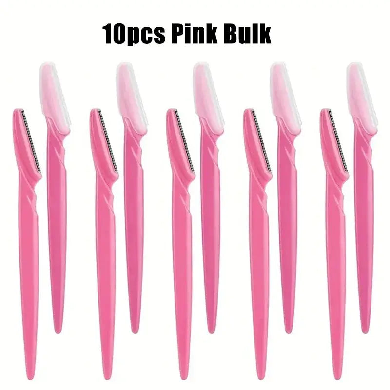 5/10/30/40/66pcs Eyebrow Razors Kit Facial Eye Brow Trimmer Multifunction Facial Hair Removal Tool with Container Safety Beauty Nova Trendz