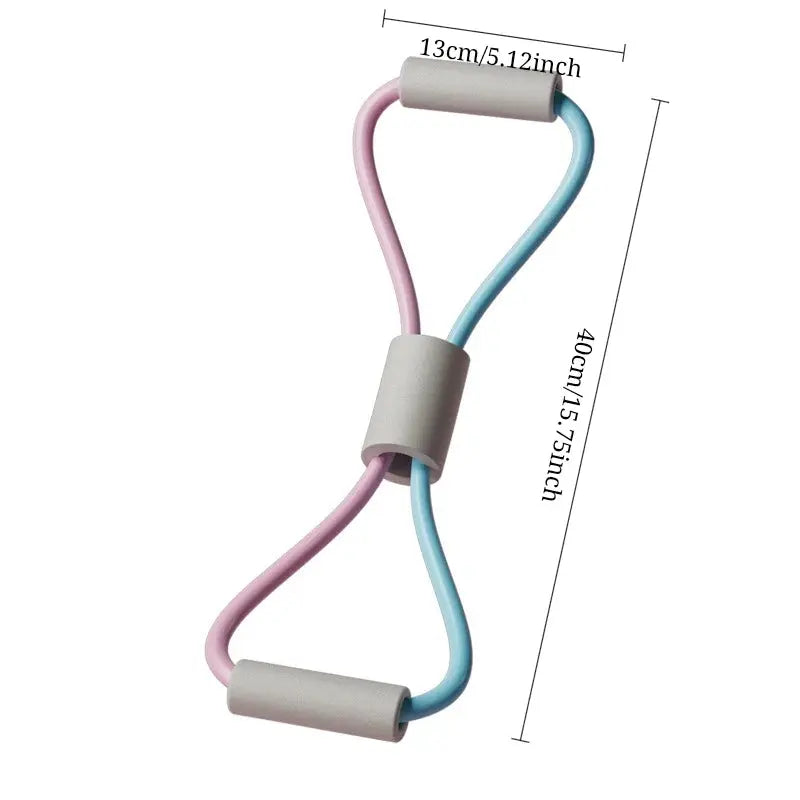 8 Stretcher Female Back Workout Stretch Elastic Band Yoga Stretching Chest Protector Open Shoulder Beauty Back Tension Rope Nova Trendz