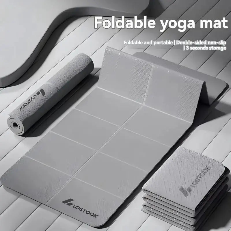 1 pcs foldable yoga mat, sponge material non-slip thickened fitness mat, home exercise yoga mat Nova Trendz