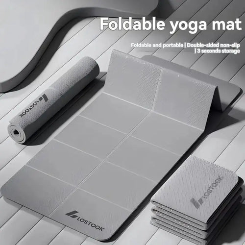 1 pcs foldable yoga mat, sponge material non-slip thickened fitness mat, home exercise yoga mat Nova Trendz