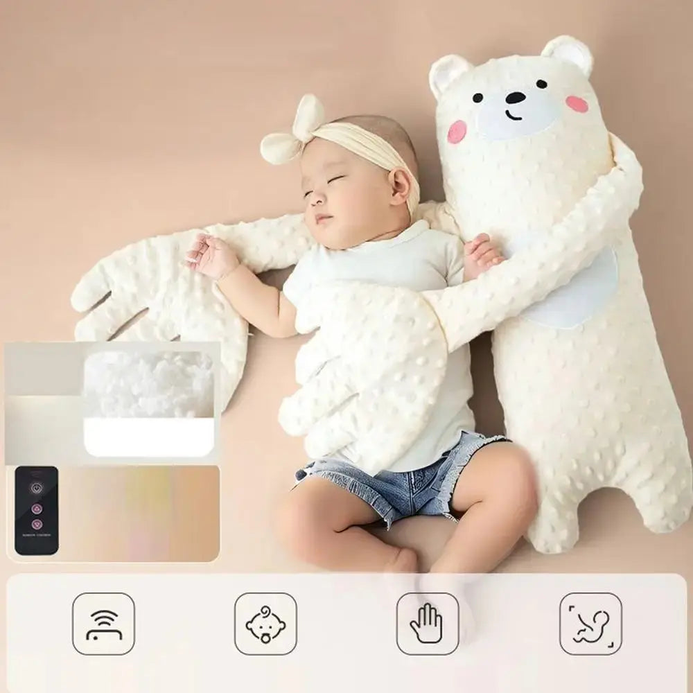Remote Control Electric Baby Sleep Toy Cartoon Bear Shaped Plush Soothing Dolls Cartoon Baby Sleep Aid Comfort Soother Pillow Nova Trendz