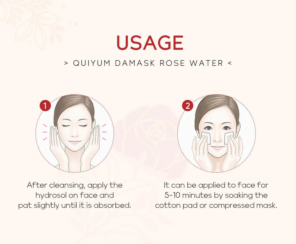 Face Care Rose Water Nourishing Skin Improve Dullness Anti Aging Facial Toner Damask Korean Skincare Products 100ml