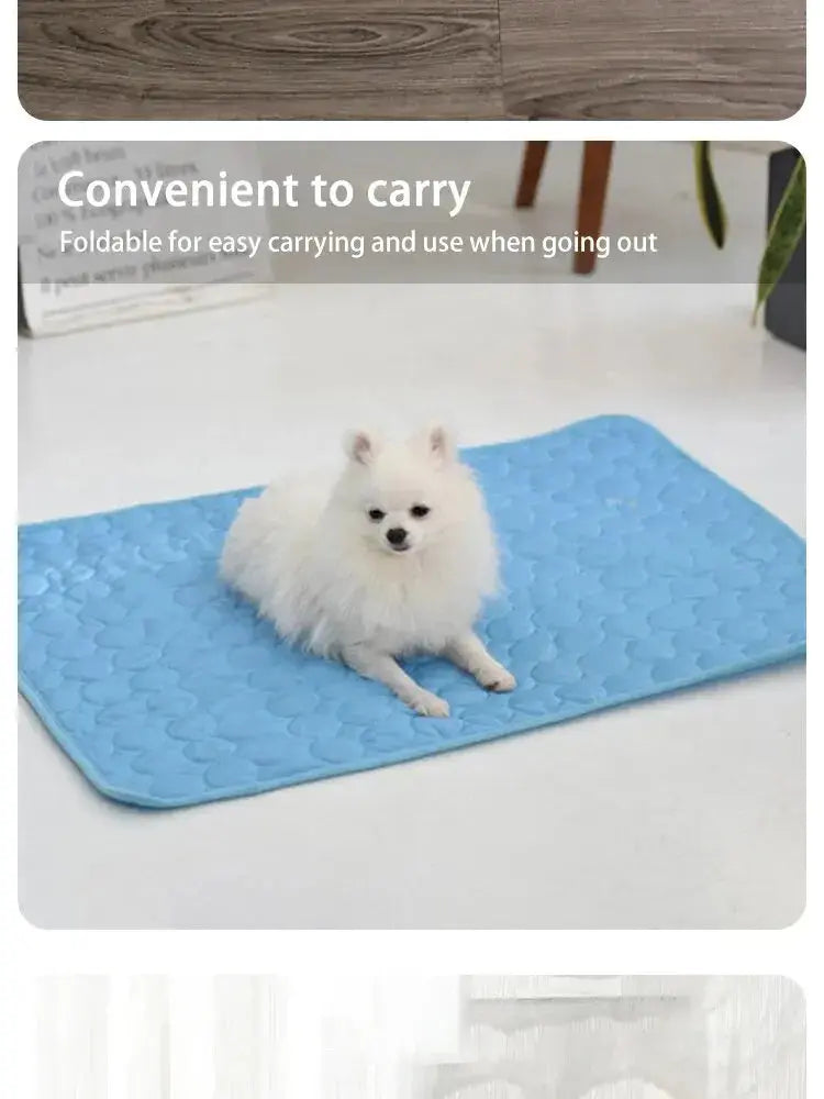 Pet Ice Mats Summer Cat Dog Sofa Nest Bed Cooling Sleeping Pad for Small Dogs Pets Durable Sofa Cooling Pad Blanket Nova Trendz