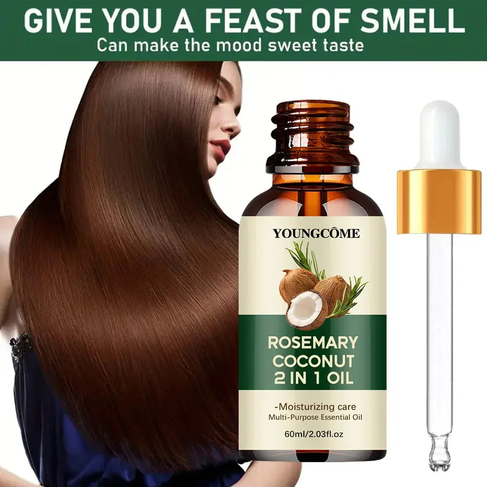 Rosemary Oil Hair Essential Coconut Oil Improve Hair Loss And Nourishes Strengthen Hair Roots Scalp Treatment Hair Care Nova Trendz