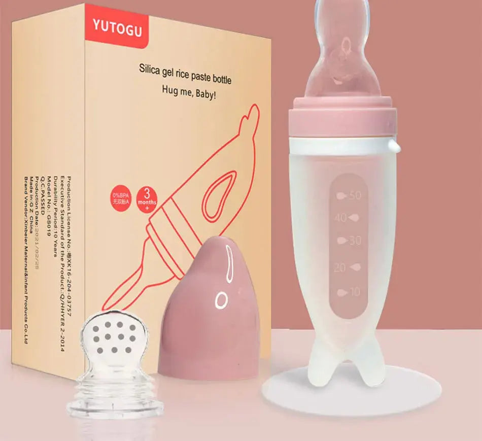 Baby Feeding Bottle Dolphin Silicone Rice Cereal Spoon Newborn Tableware Baby Goods Feeding Spoon Nova Trendz
