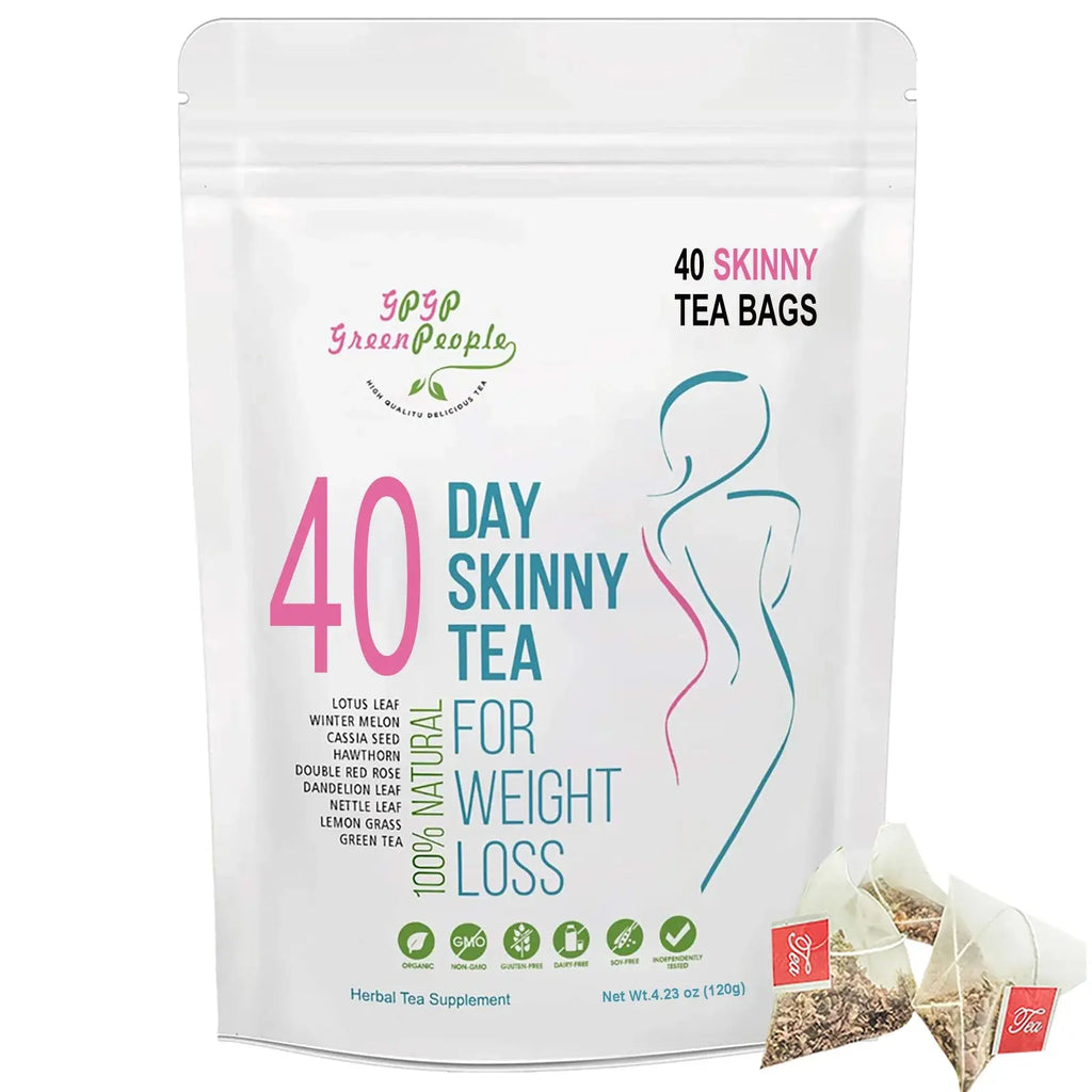 Natural 40 Days Herbal Skinny Detox Weight Loss Supplement No Caffeine Non-GMO Health Food Vitamins And Supplements - Nova Trendz