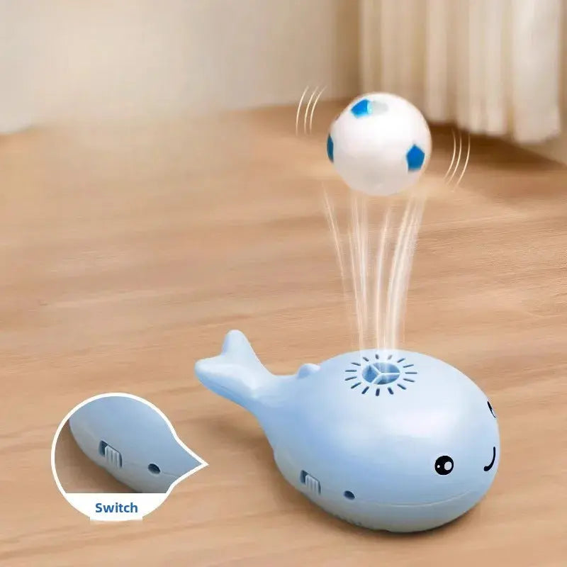Interactive Cat Toys Electric Jet Floating Ball Cat Toy Whale Shaped Cat Toy Portable USB Dual Function Fan Pet Toy for Teaser Nova Trendz