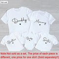 Daddy/Mommy/Sister/Brother/Baby Print Family Matching Outfits Short Sleeve Casual Family Outfit Summer Matching Set Clothing Nova Trendz