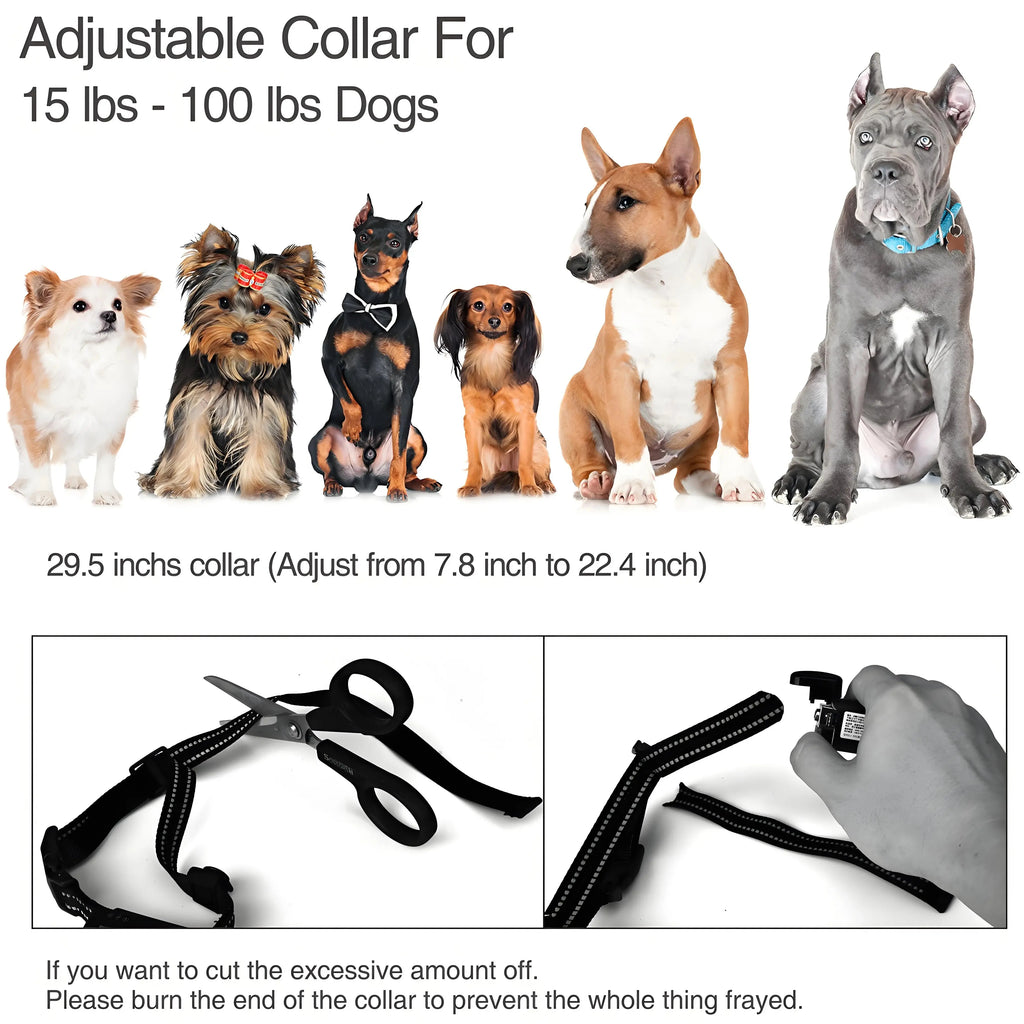Dog Training Collar/Auto-barking Stopper 2 in 1 Function 500m Remote Control Range Waterproof Pet Electric Collar For Most Dogs - Nova Trendz