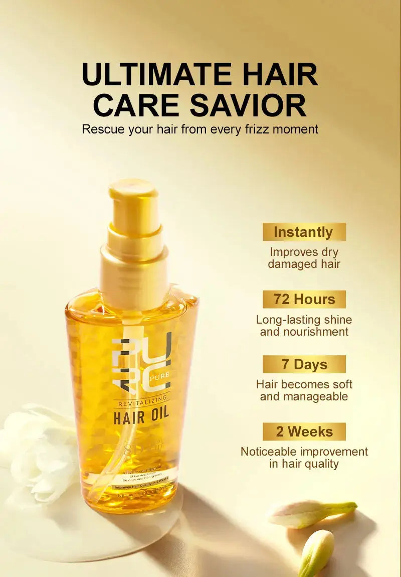 PURC Argan Hair Oil for Smooth, Soft & Shiny Hair PURC Moroccan Argan Oil Hair Serum - Nova Trendz
