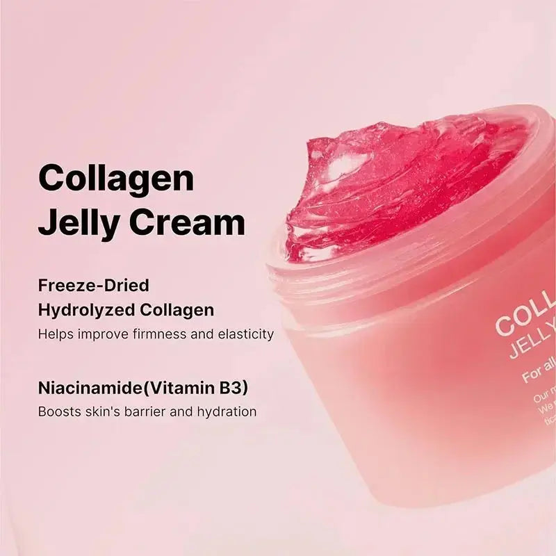 Sakura Mask,Collagen Jelly Cream Niacinamide And Hydrolyzed Collagen Strengthen Skin Barrier Lasting Moisturizing Skin Face Care Nova Trendz