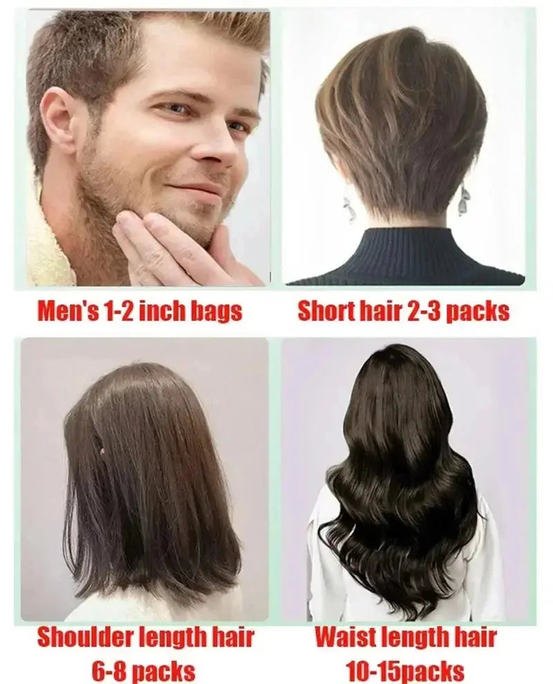 Pure Natural Herbal Hair Dye Shampoo Change Hair Color Cover Gray Hair White Hair Treatment Bubble Plant Hair Dye Hair Care Nova Trendz