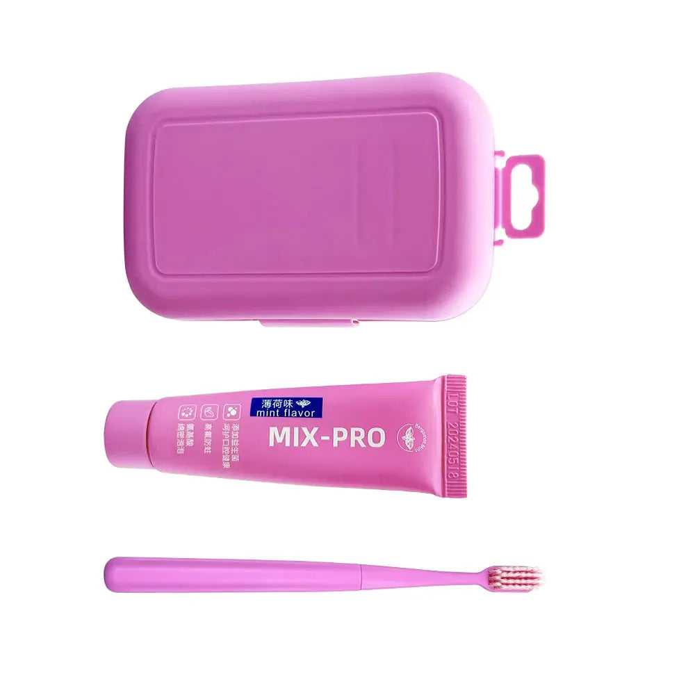 Dental Oral Care Cleaning Kit Portable Toothbrush Toothpaste Case Travel Toothbrush Soft Bristle Adult Tooth Brush Personal Care - Nova Trendz