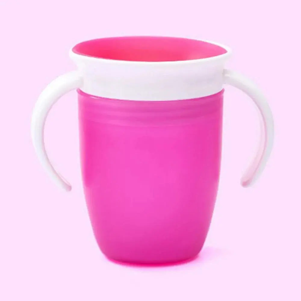 360 Degrees Can Be Rotated Baby Learning Drinking Cup with Double Handle Flip Lid Leakproof Silicone Infants Water Cups Bottle Nova Trendz