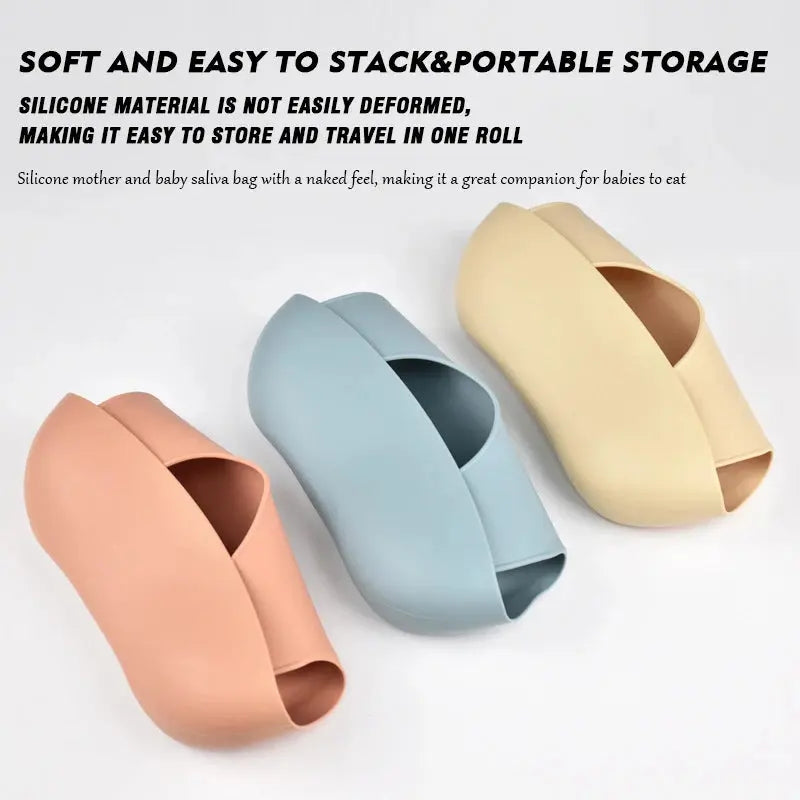 Baby Silicone Tray Bib Waterproof Soft 4-speed Adjustable Bibs Newborn Eating Food Isolate Dirt Feeding Saliva Pocke Kids Stuff Nova Trendz
