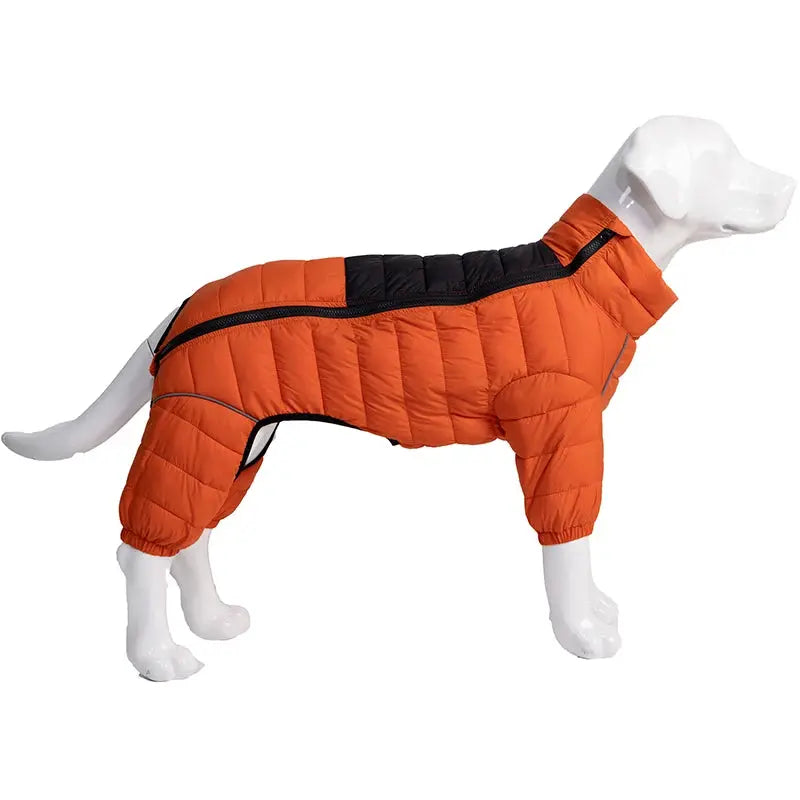 Dog Thicken Cotton-padded Coat Pet Warm Down Jacket Windproof 4 Legs Pet Outfit Winter Greyhound Husky Corgi Chihuahua Clothes - Nova Trendz