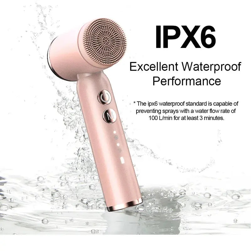 Six-In-One Cleansing Brush Face Wash Brush Clean Pores Exfoliating Silicone Facial Deep Pore Skin Care Scrub Cleanser Tool Nova Trendz
