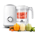 Baby Food Maker, 4 in 1 Baby Food Processor and Steamer, Puree Blender, Multifunctional Baby Puree Maker, Dishwasher Safe White Nova Trendz