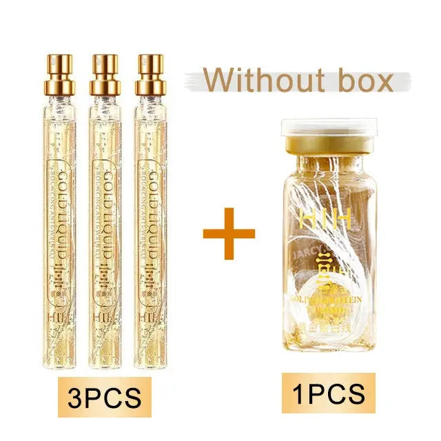Korea 24k Care Serum Active Collagen Silk Care Lifting Firming Set Hyaluronan Silk Line Moisturizing Essence Firming Skin Care Nova Trendz