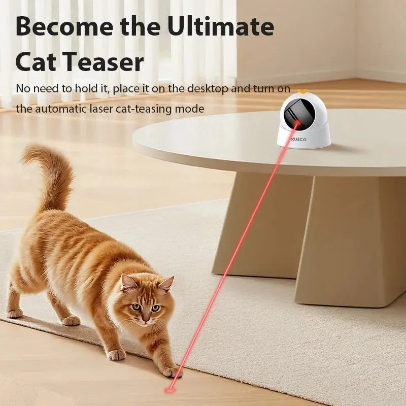 ROJECO Automatic Cat Laser Toy Interactive Adjustable Mode Electric Cat Toy For Kitty Dog Indoor Smart Teasing Laser Cat Toys Nova Trendz