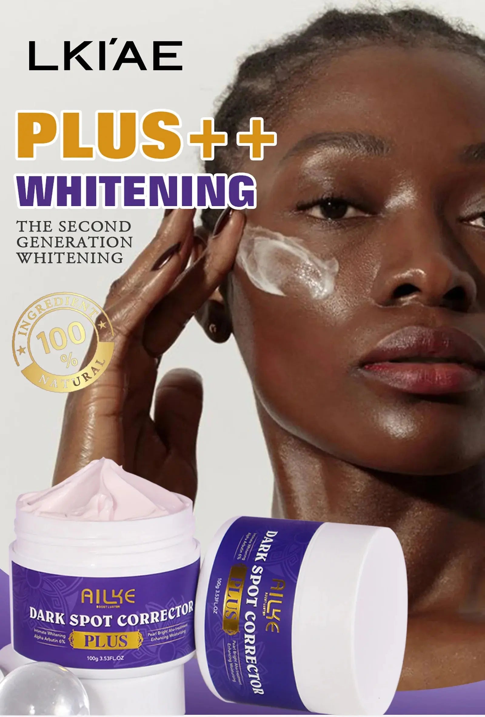 AILKE Glutathione PLUS Skin Care Set, Advanced Lightening Lotion, Moisturizes Softens Skin, Skin Bleaching Kit for Men, Women Nova Trendz