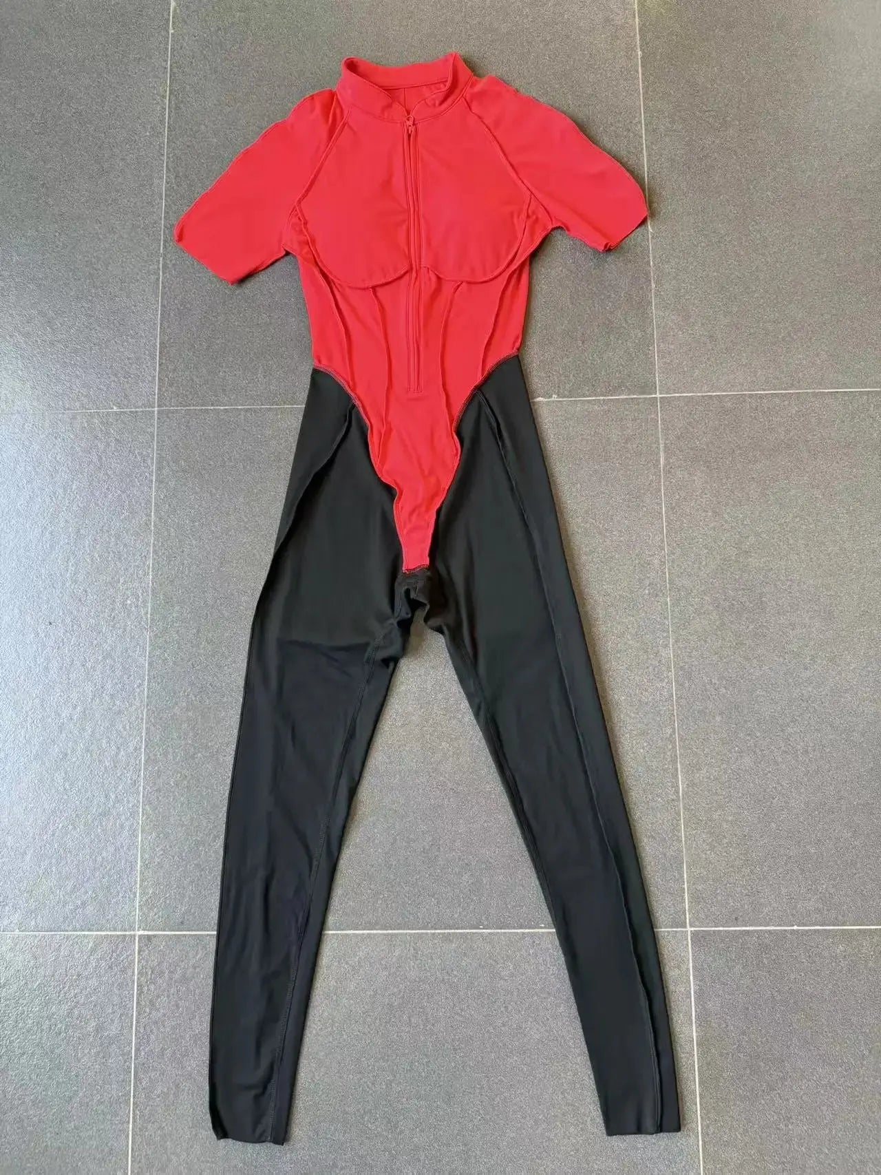 Yoga Bodysuit Short Sleeves Women's Tracksuits Gym Zipper Jumpsuits Sports Workout High-intensity Fitness One-piece Tights Suit - Nova Trendz