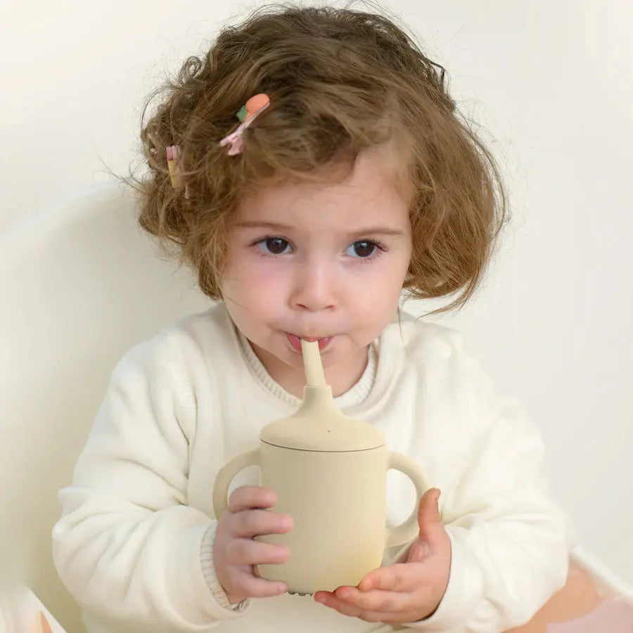 1PCS Two Lids Baby Silicone Straw Cup BPA Free Portable Storage Snack Container Feeding Cup Kids Learning Drink Cup Baby Stuff Nova Trendz