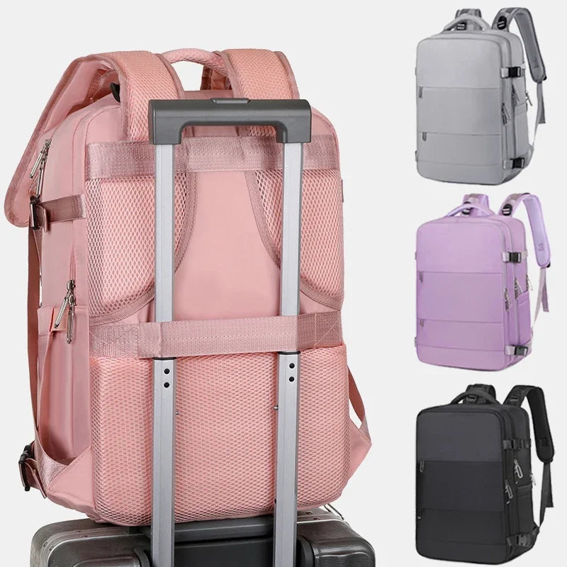 Mummy Bag Nappy Backpack Large Capacity Multifunction Cabin Bag with Shoe Storage Multilayer Separation Waterproof Diaper Bags