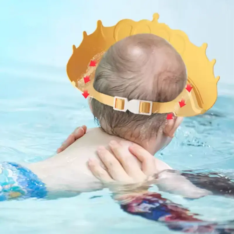 Baby Bath Caps Goods Infant Ear Protection Kids Shampoo Shield Bath Head Cover Baby Shower Cap Adjustable Hair Wash Hat Nova Trendz