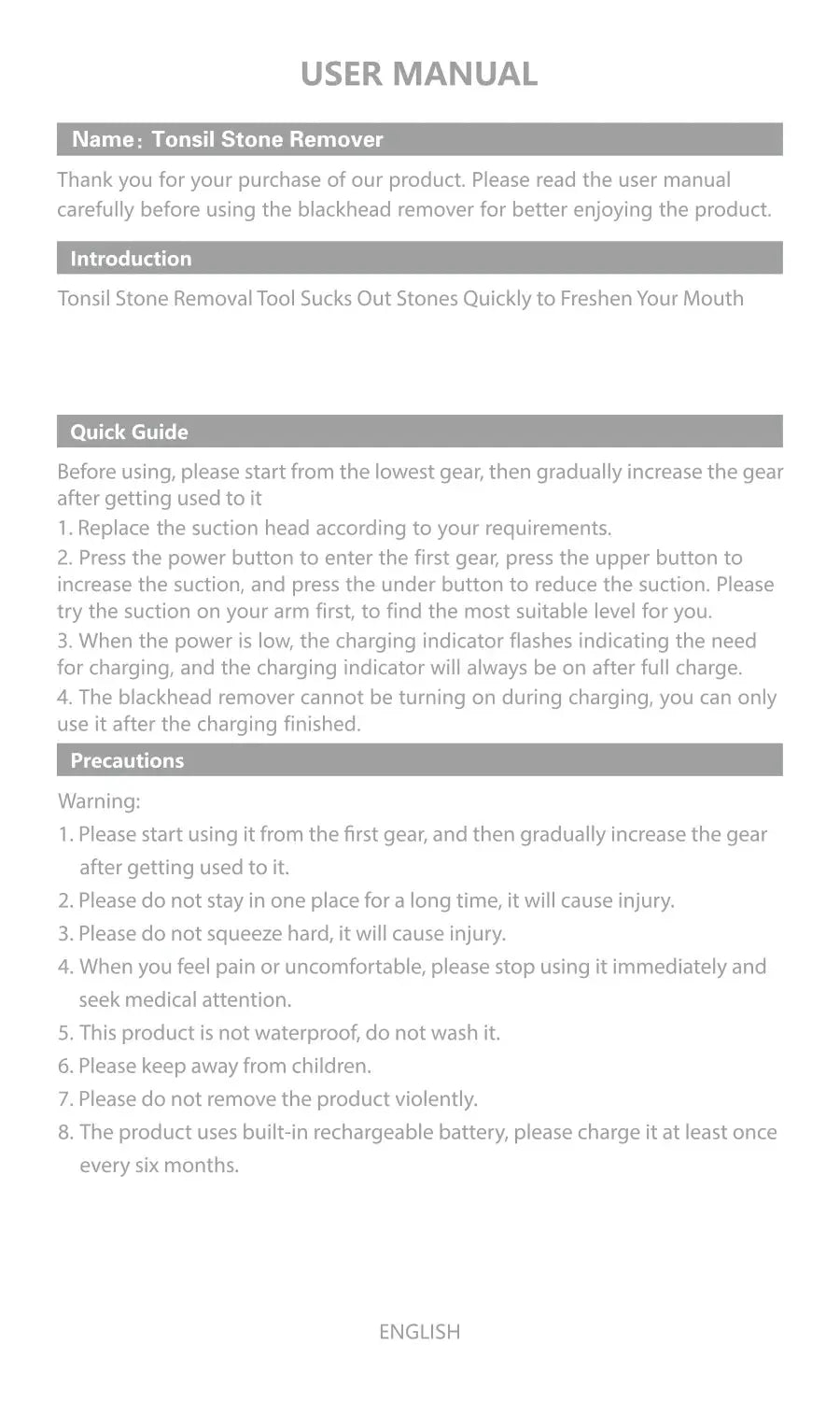 Electronic Vacuum Tonsil Stone Remover Kit with 5 Suction Modes 10in1 Tonsil Stone Cleaner Mouth Cleaning Tool Oral Fresh Care Nova Trendz