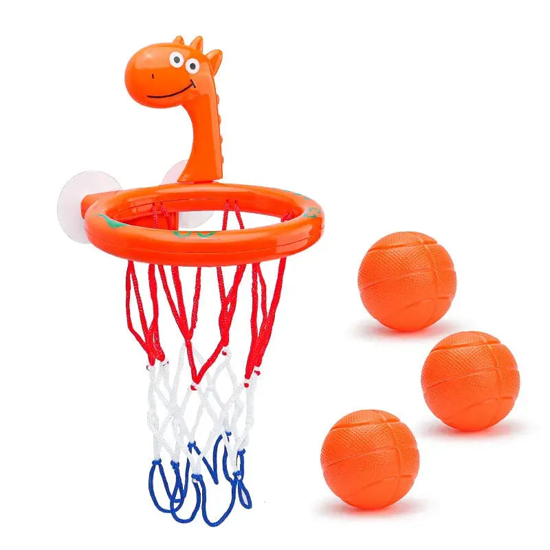 Baby Bath Toy Children Water Play Toys Set Bathroom Bathtub Suction Cup Shooting Basketball Hoop with 3 Balls Bath Toys for Kids - Nova Trendz